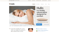 Desktop Screenshot of hullopillow.com