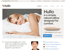 Tablet Screenshot of hullopillow.com